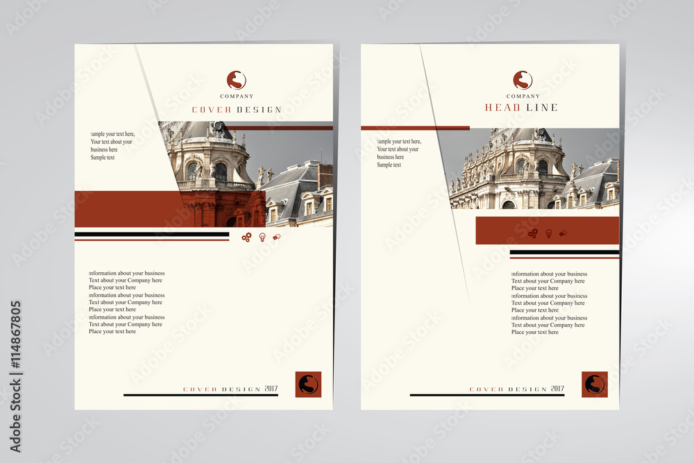 Cover Design, Titelblatt - obrazy, fototapety, plakaty 