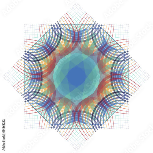 Abstract black shades elliptical geometric digital art background