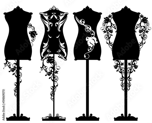 mannequin roses design set