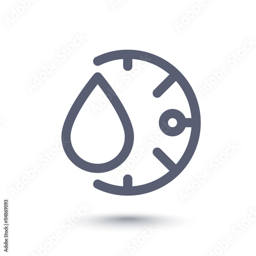 humidity line icon