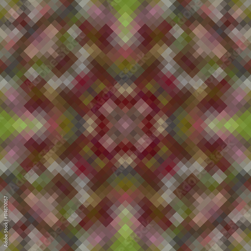 Kaleidoscopic low poly rhomb style vector mosaic background