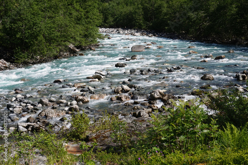 Mountain stream;, Norway
