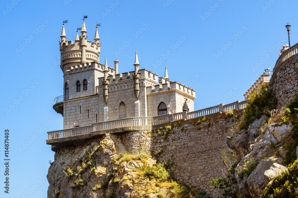 замок Ласточкино гнездо, символ полуострова Крым, Черное море