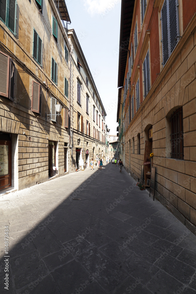 Narrow street in Siena