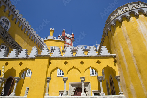 Pena National Palace (Palacio Nacional da Pena) - Romanticist palace in Sao Pedro de Penaferrim. Sintra, Portugal.
