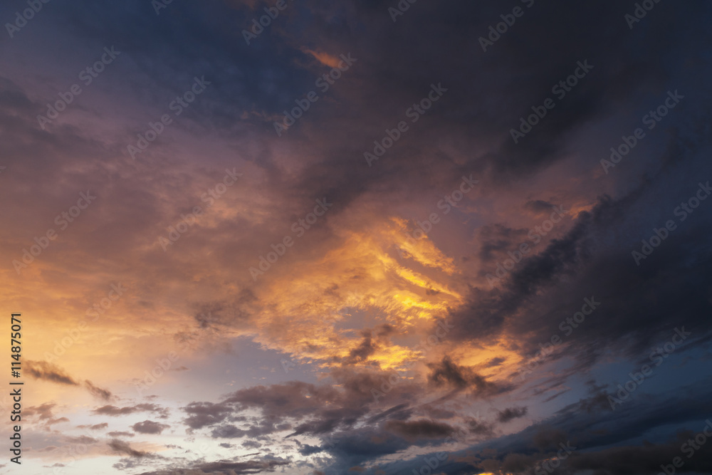 dramatic sky sunset