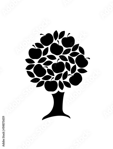 Apple tree icon.