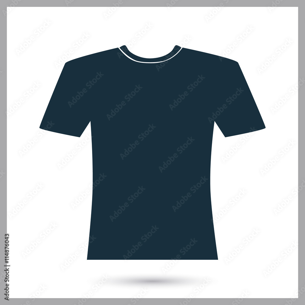 Man shirt icon on the background Man shirt icon on the background