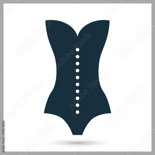 Fotografia Woman corset icon on the background