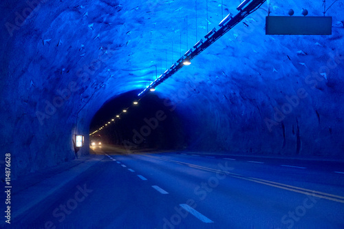 Tunnel in Laerdal, Norway photo