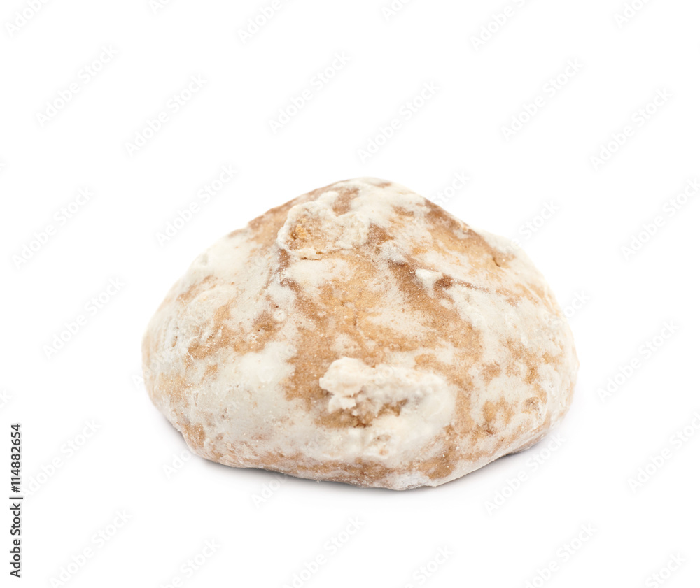 Russian gingerbread cookie isolated Russian gingerbread cookie isolated