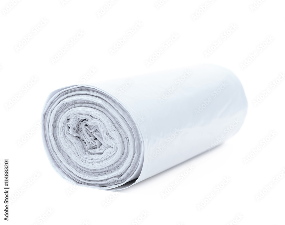 Trash bag roll isolated Trash bag roll isolated