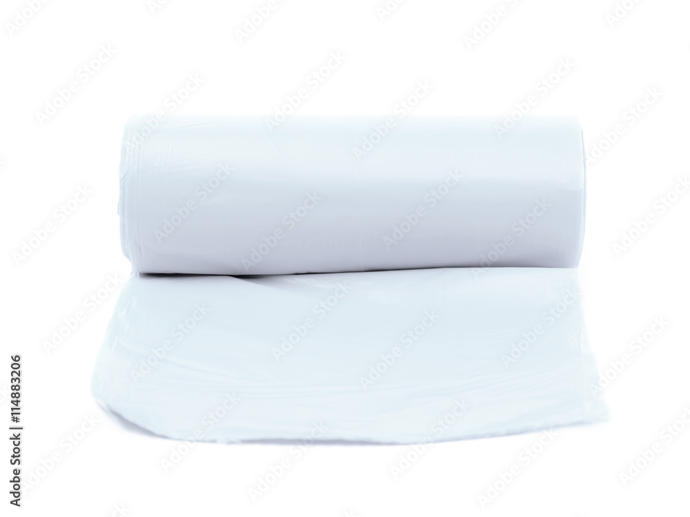 Trash bag roll isolated Trash bag roll isolated
