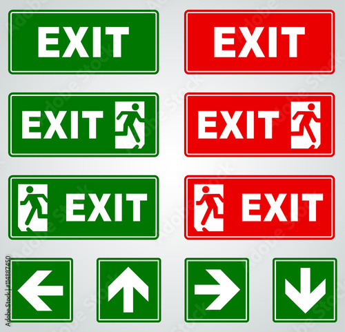 exit signs photo