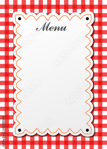 restaurant traditional menu