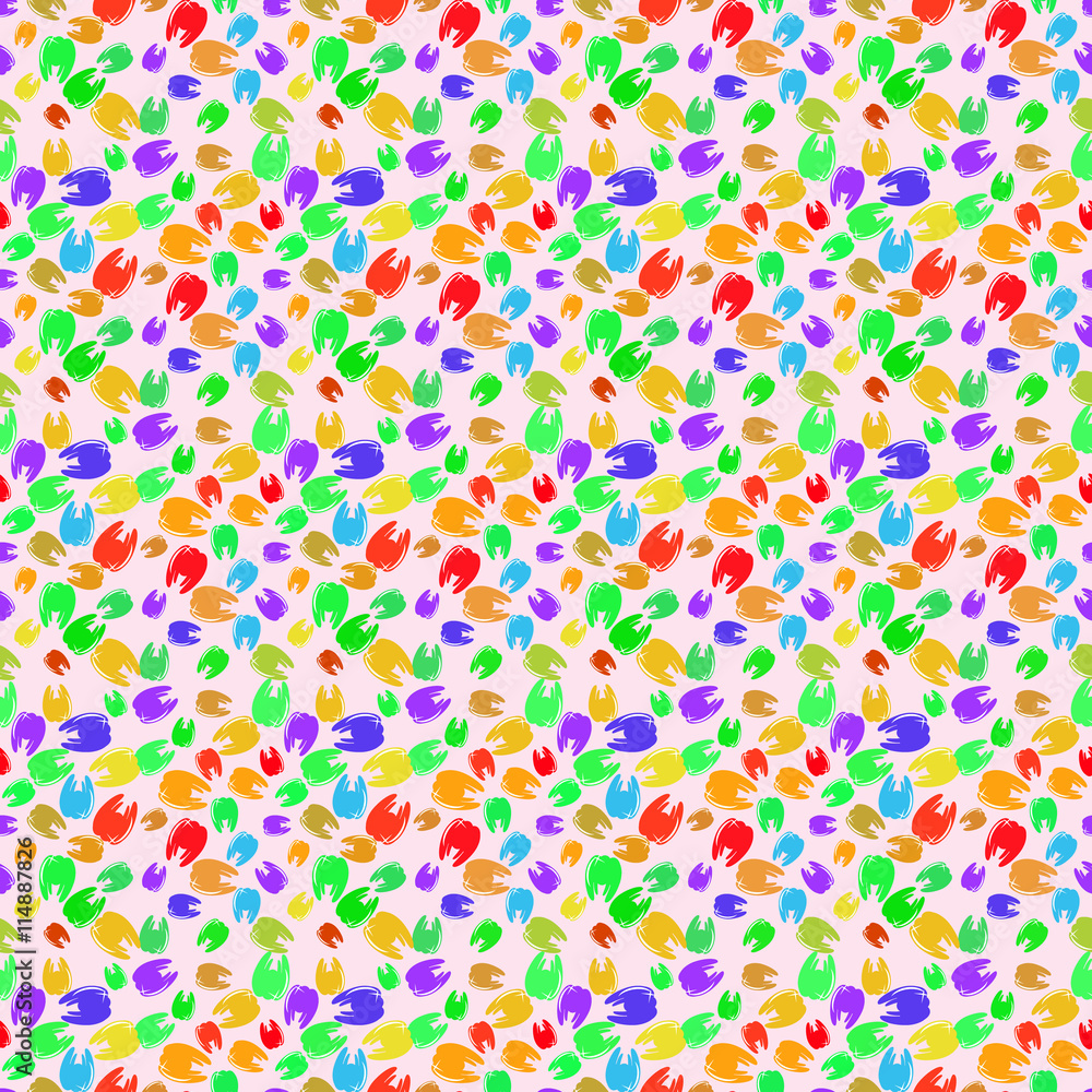 Multicolor tooth bright seamless pattern Multicolor tooth bright seamless pattern