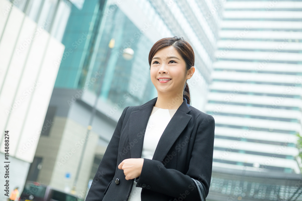 Business woman walking at outdoor Business woman walking at outdoor