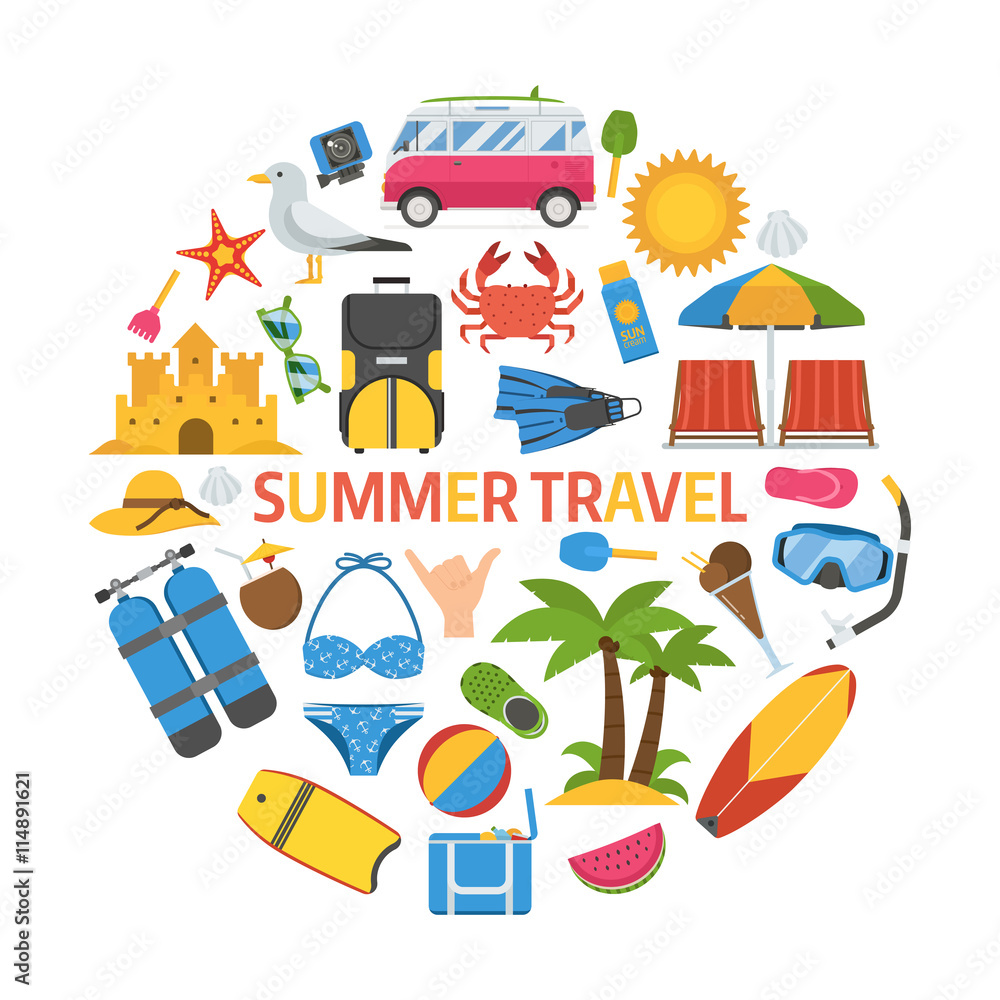 Summer Travel Concept Summer Travel Concept