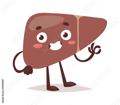 Human liver harm disease. Fatty liver fibrosis hepatitis cirrhosis of alcohol harm vector illustration. Lifestyle problem unhealthy alcohol harm can cause liver damage social cartoon concept.