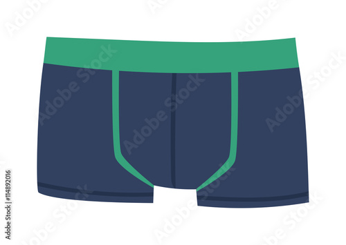 Mens briefs isolated on white background. Fashion underwear clothes underpants boxers. Vector isolated panties briefs textile underpants boxers. Sport drawers fitness men underwear.