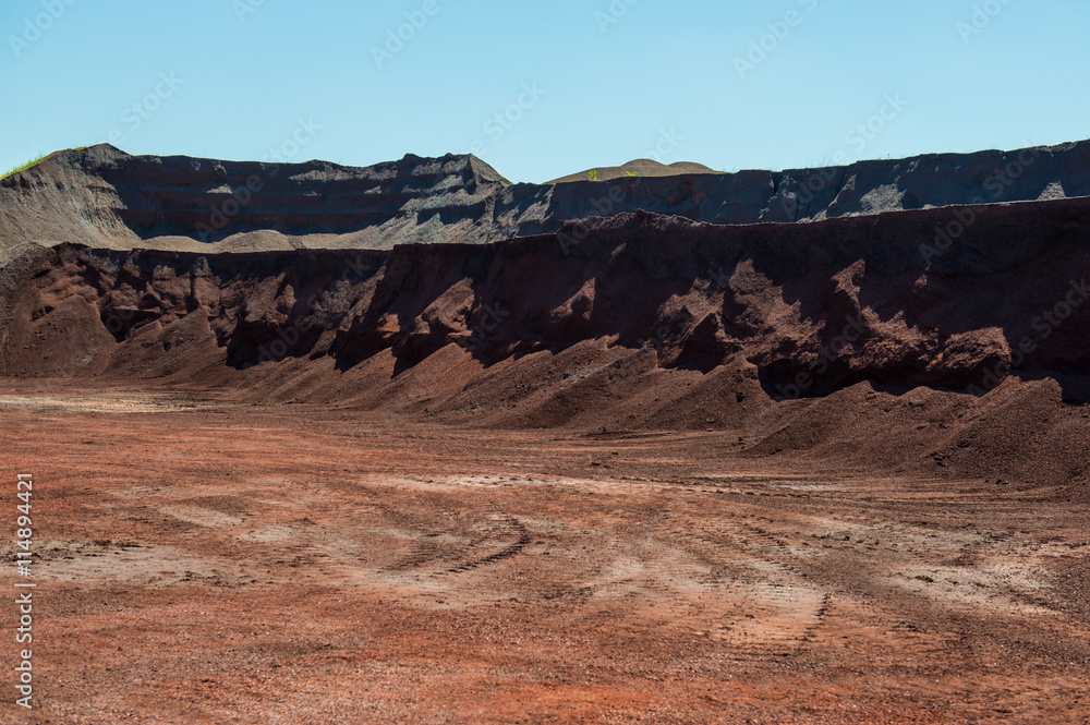 Fototapeta premium warehouse fine iron ores