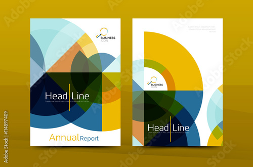 Design of annual report cover brochure