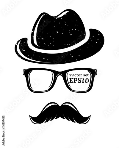 Hipster disguise set