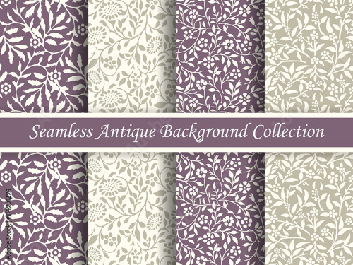 Antique seamless background collection_127