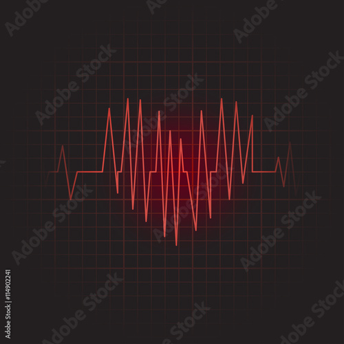 Medical icon of cardiogram