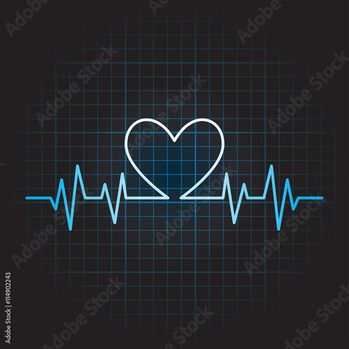 Medical icon of cardiogram
