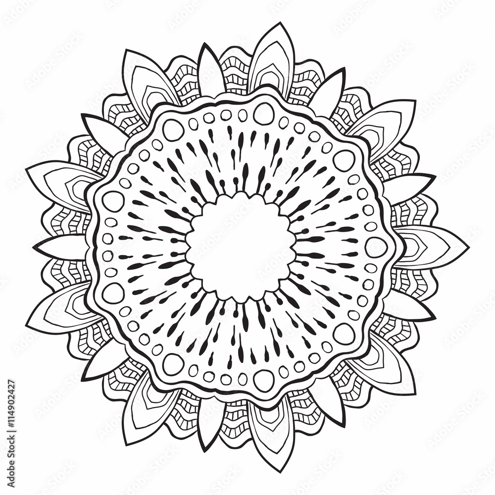 Mandala. Abstract Vector Decoration.