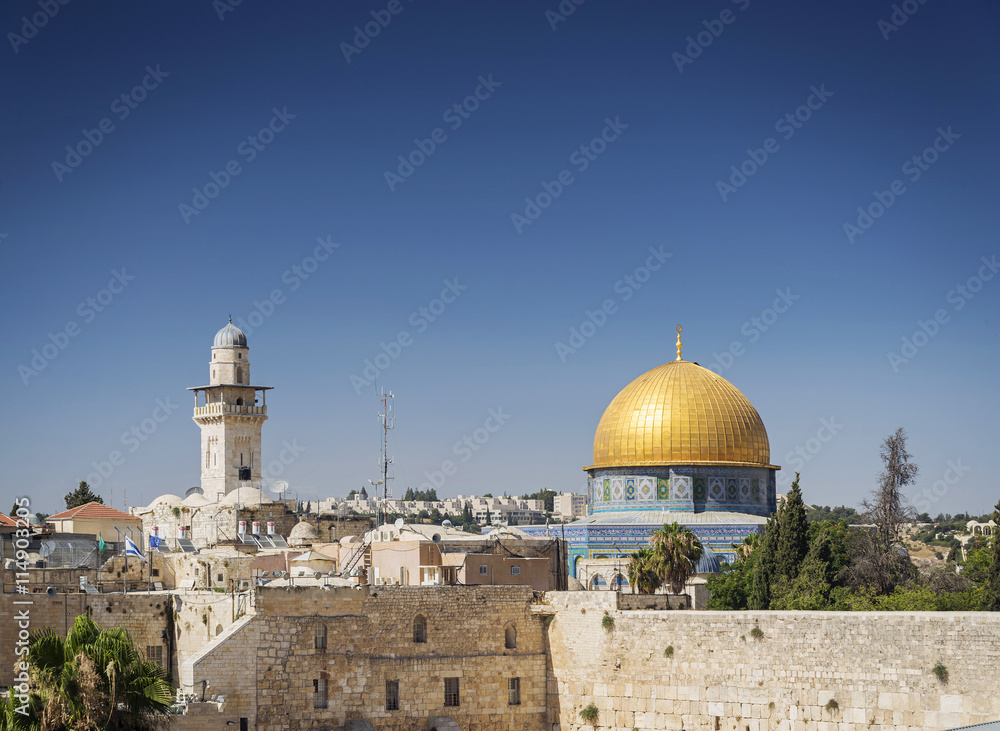 al aqsa mosque landmark in old town of jesuralem israel