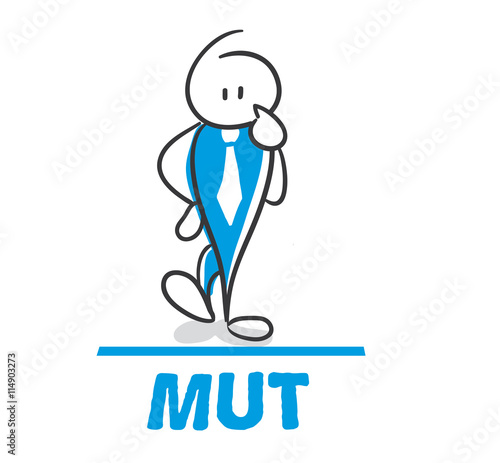 Stick Figure Series Blue / Mut