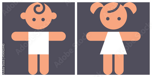 Kids activities color icon