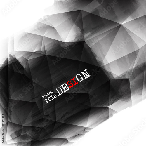 Abstract inkblot background.