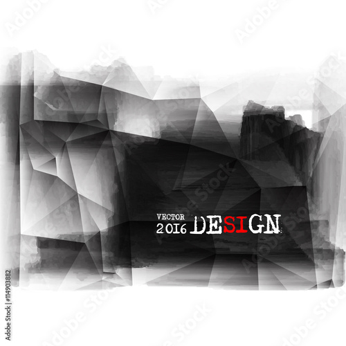 Abstract inkblot background.