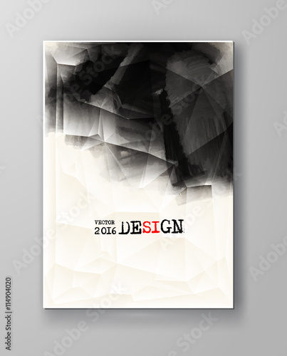 Abstract inkblot background.