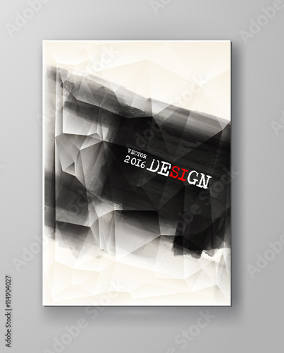 Abstract inkblot background.