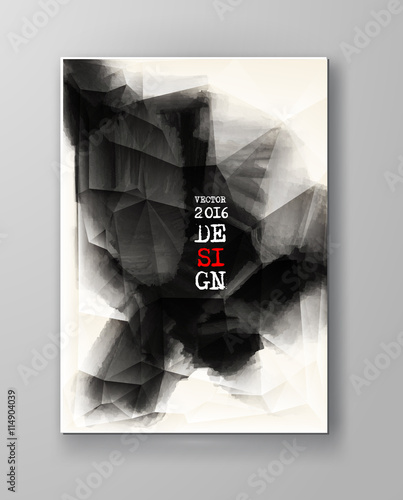 Abstract inkblot background.
