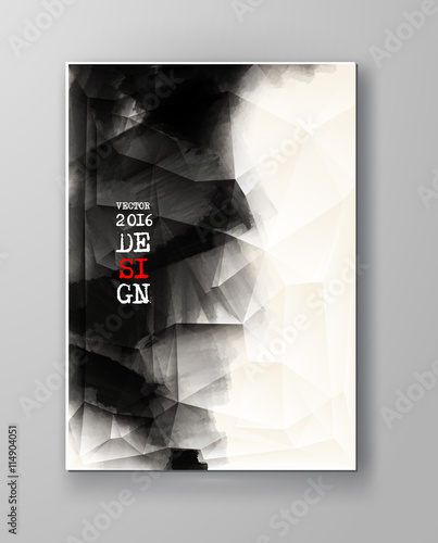 Abstract inkblot background.