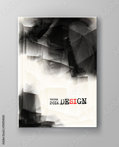 Abstract inkblot background.