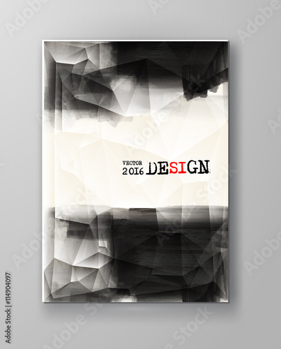Abstract inkblot background.
