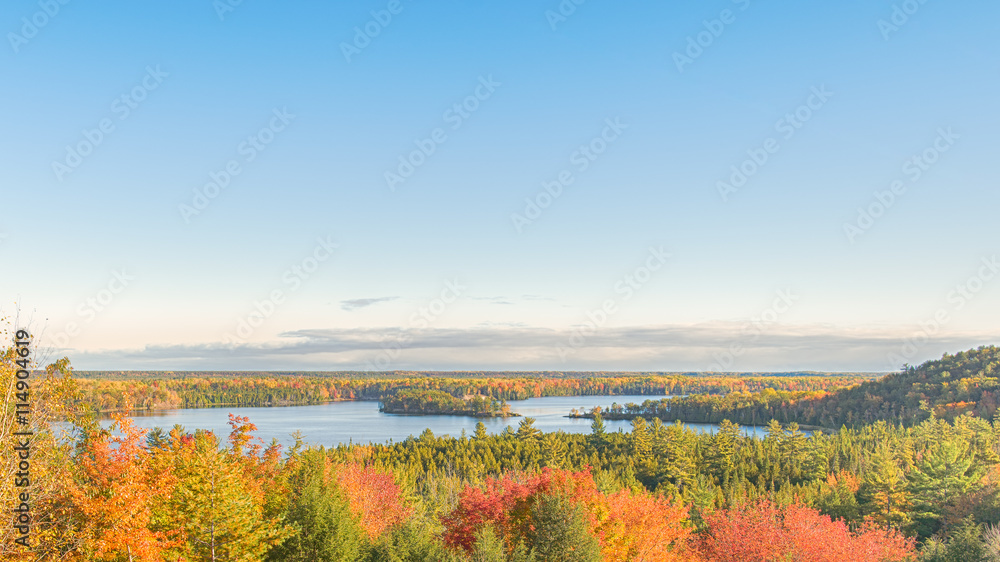 Autumn Colors, Canoer's Memorial Overlook, AuSable Scenic Byway,