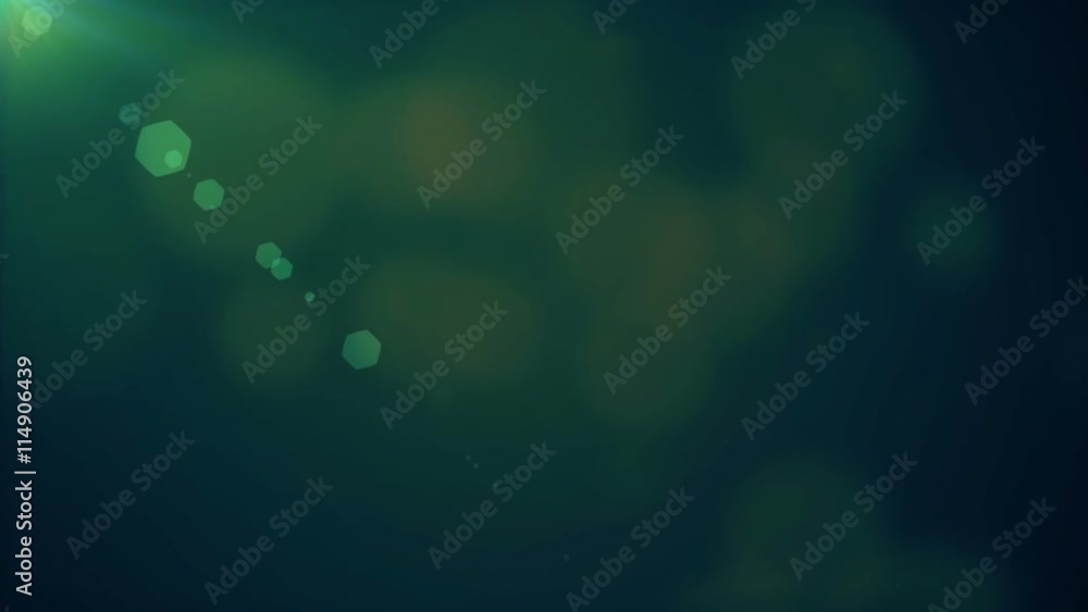 Blured bokeh on dark a green background