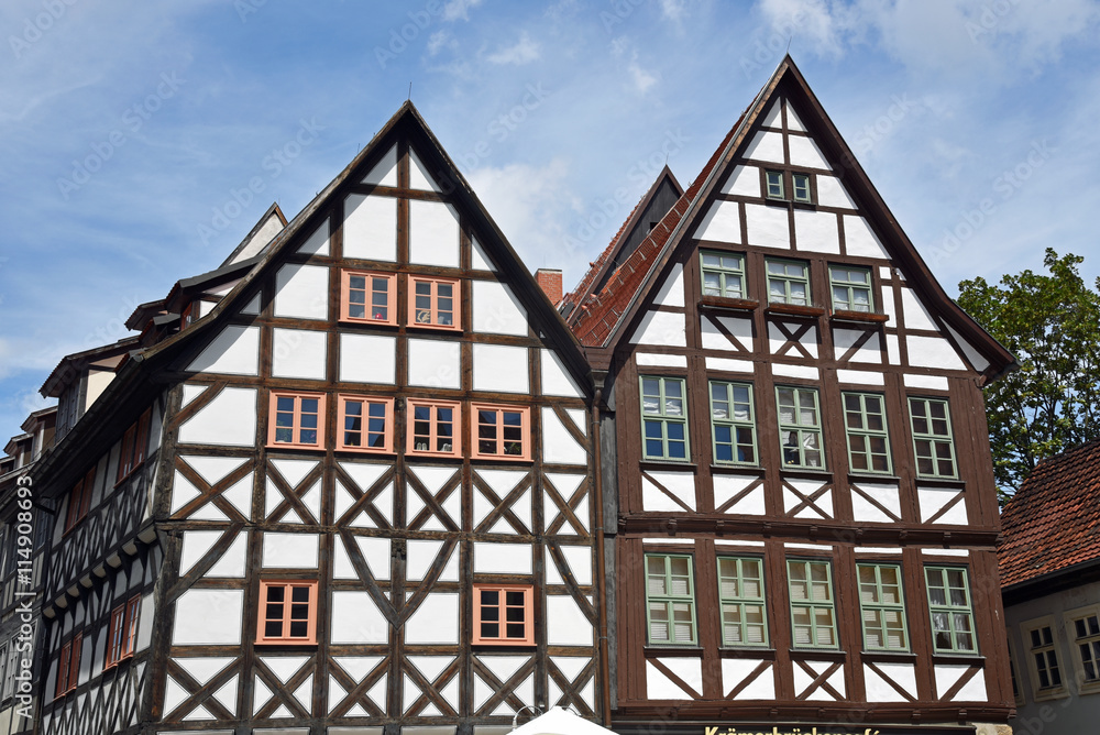 Fachwerkhäuser in der Altstadt von Erfurt