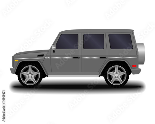 realistic car. SUV