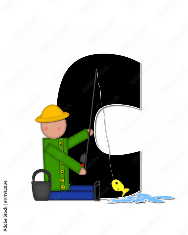 Alphabet Children Gone Fishing C Alphabet Children Gone Fishing C