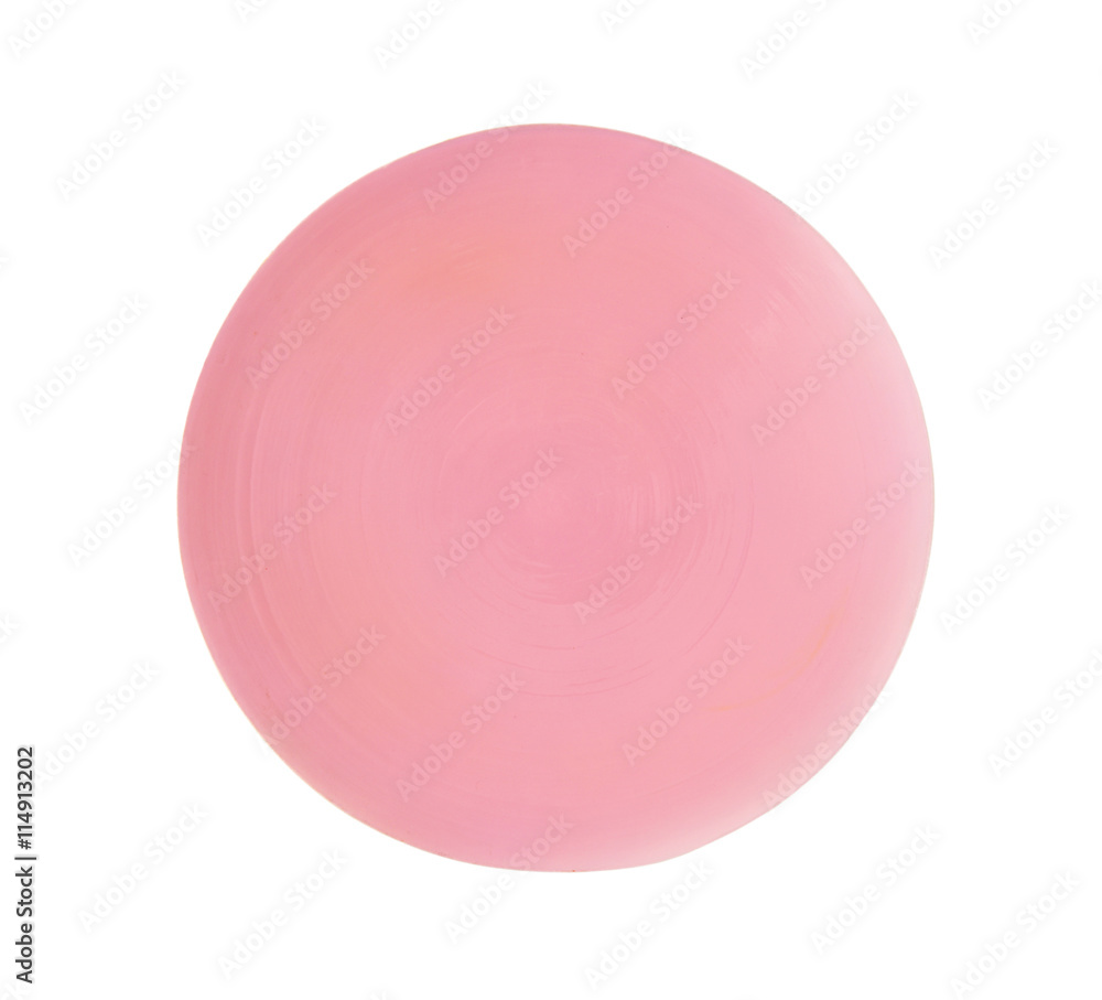 Round pink plate Round pink plate