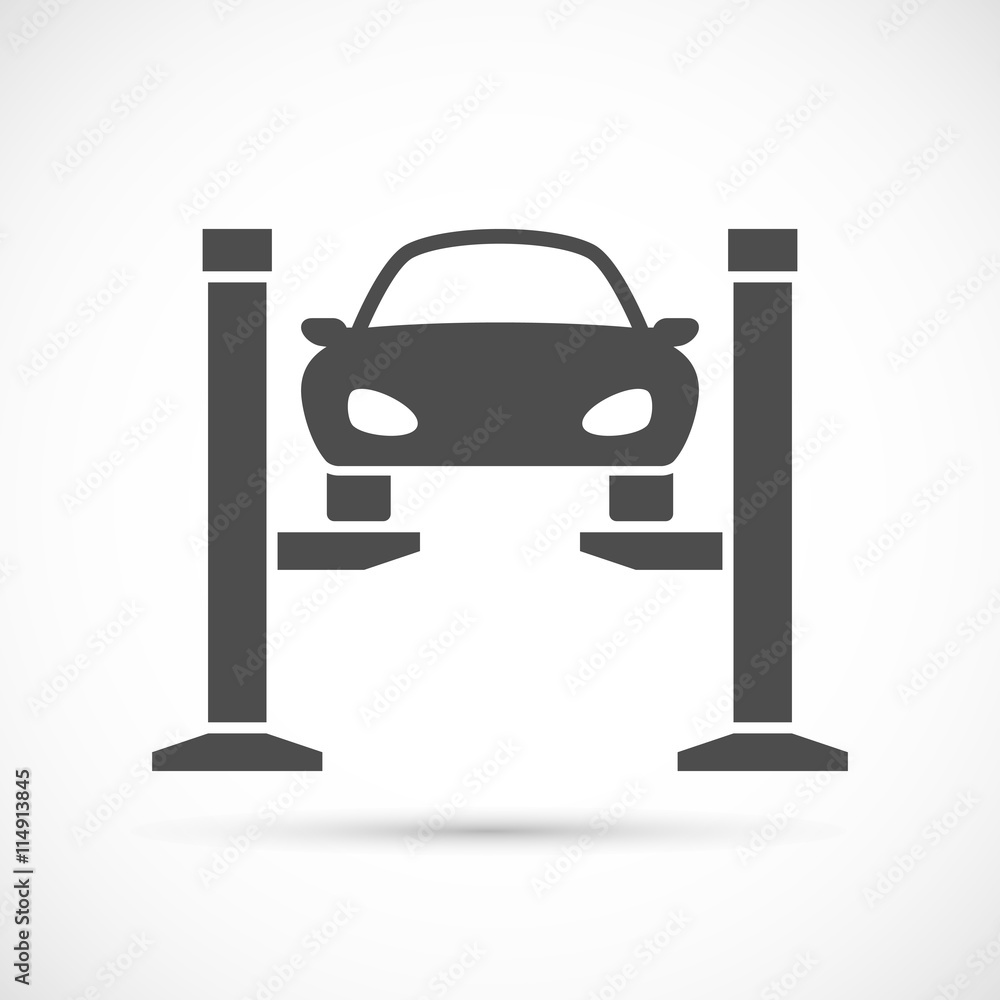 Car lifting icon