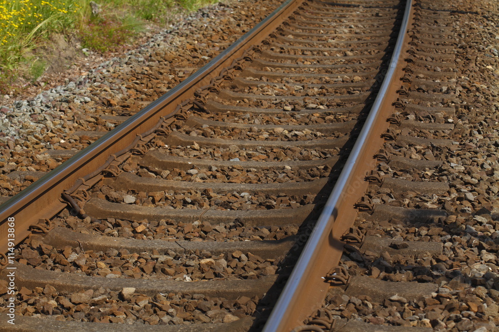 Eisenbahnschienen Stock Photo | Adobe Stock